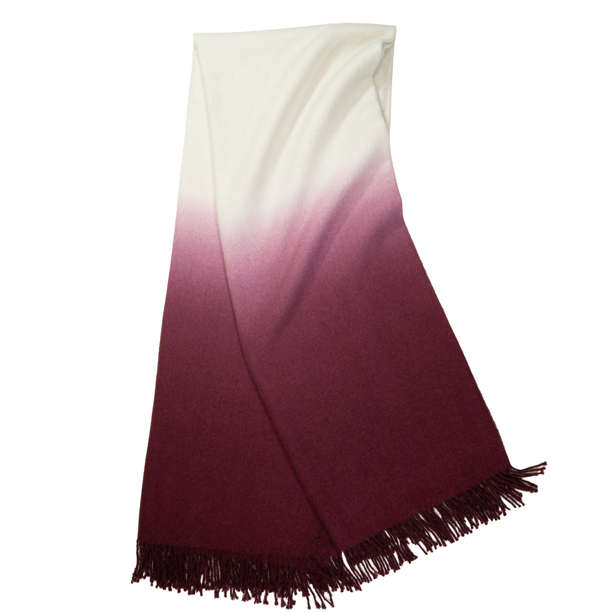 Dip-Dyed Throw