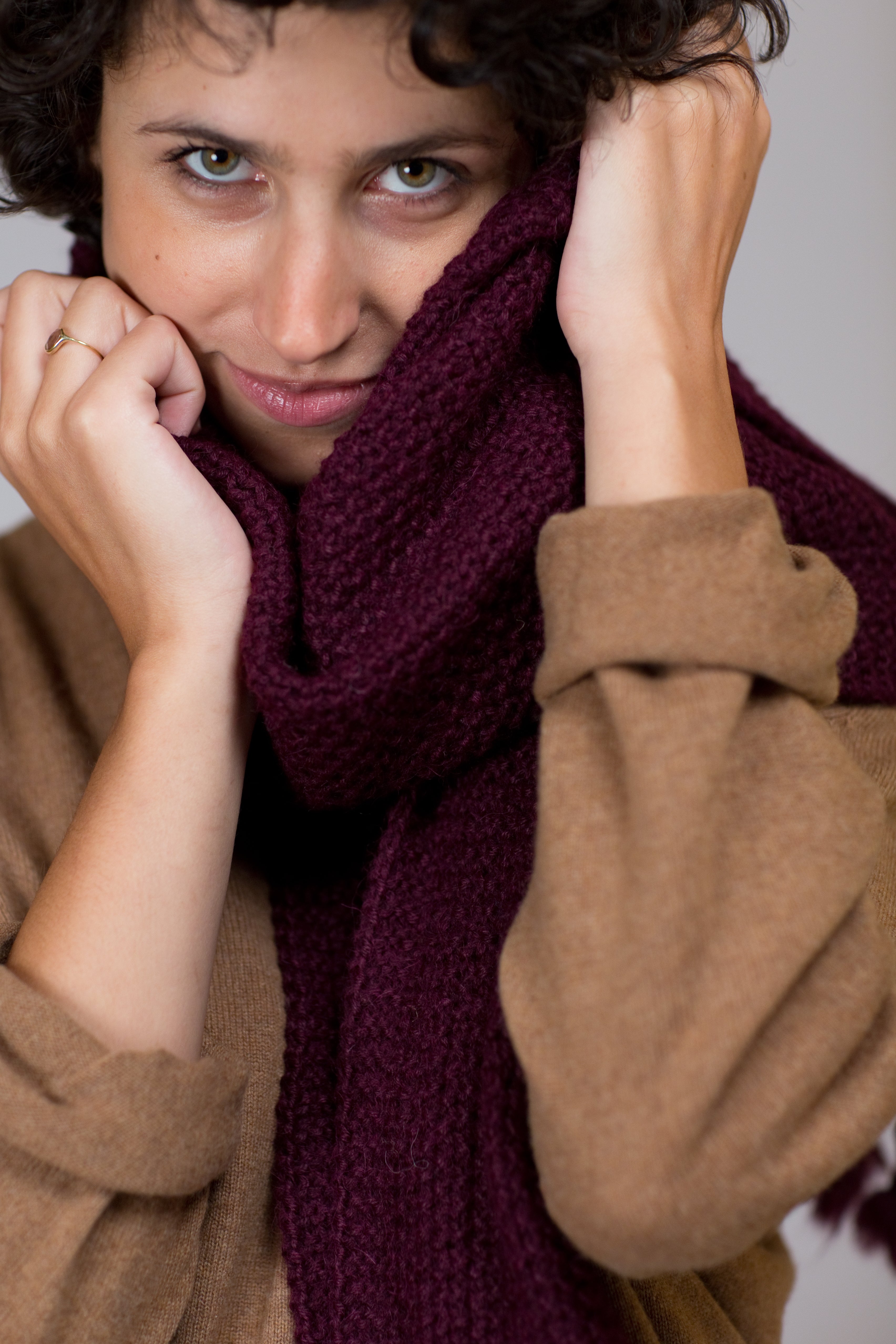 Large Tuck Stitch Scarf - Johanna Howard Home