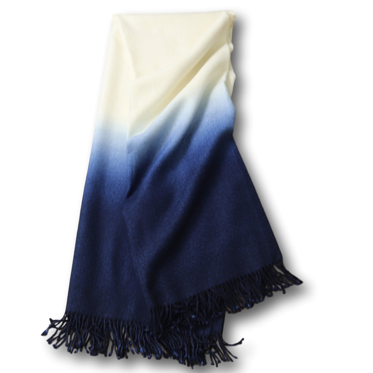 Dip-Dyed Throw