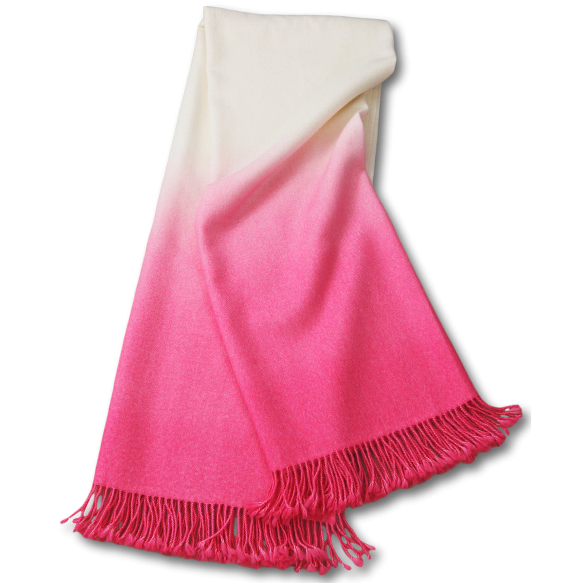 Dip-Dyed Throw